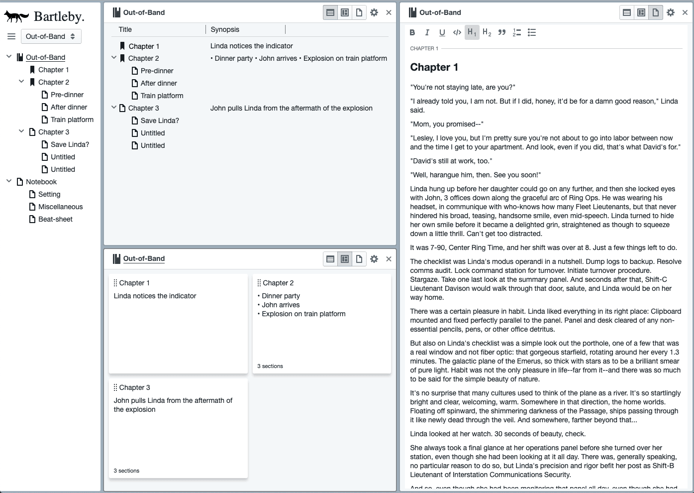 Bartleby: Professional Writing Software